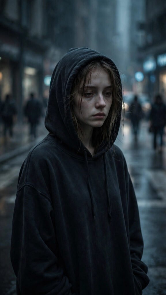 Moody Dark Street Portrait