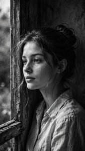Monochrome Window Light Portrait