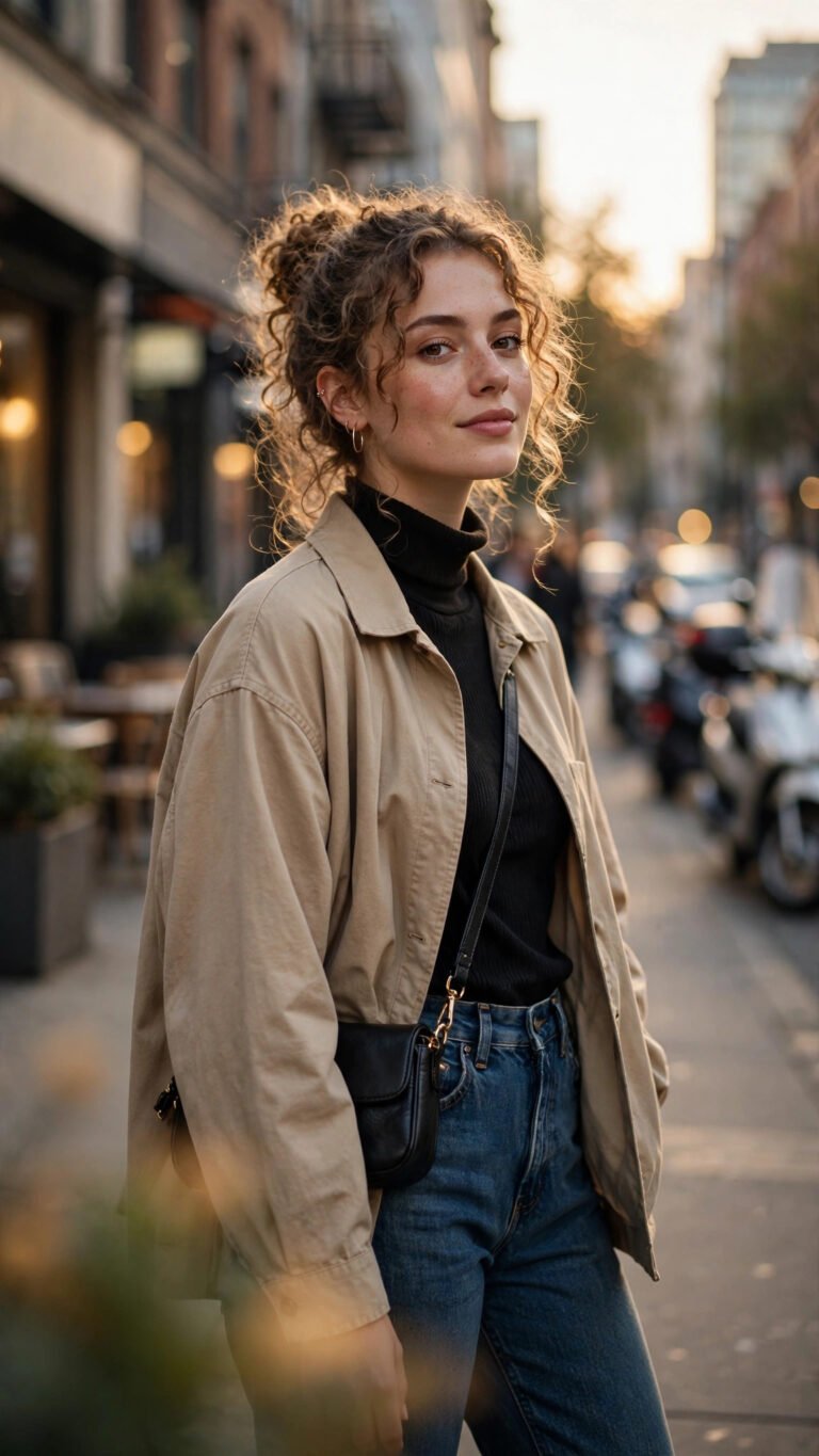 Golden Hour Street Fashion Portrait