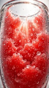 Crimson Slush Cup Macro Splash