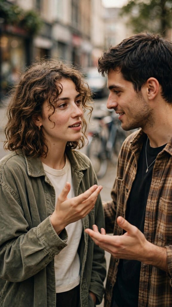 Vintage Film Candid Couple Pose