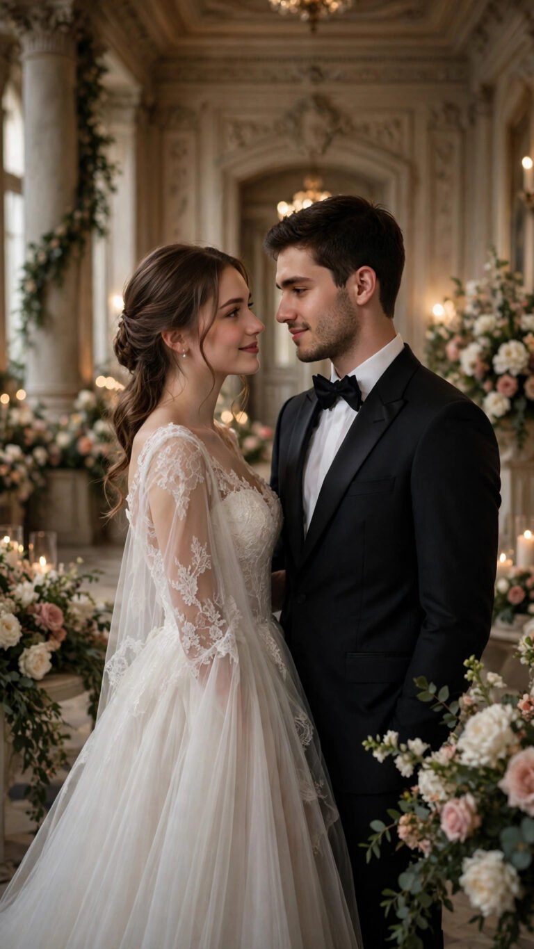 Timeless Wedding Hall Portrait