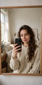 Cozy Mirror Selfie Prompt for Claude