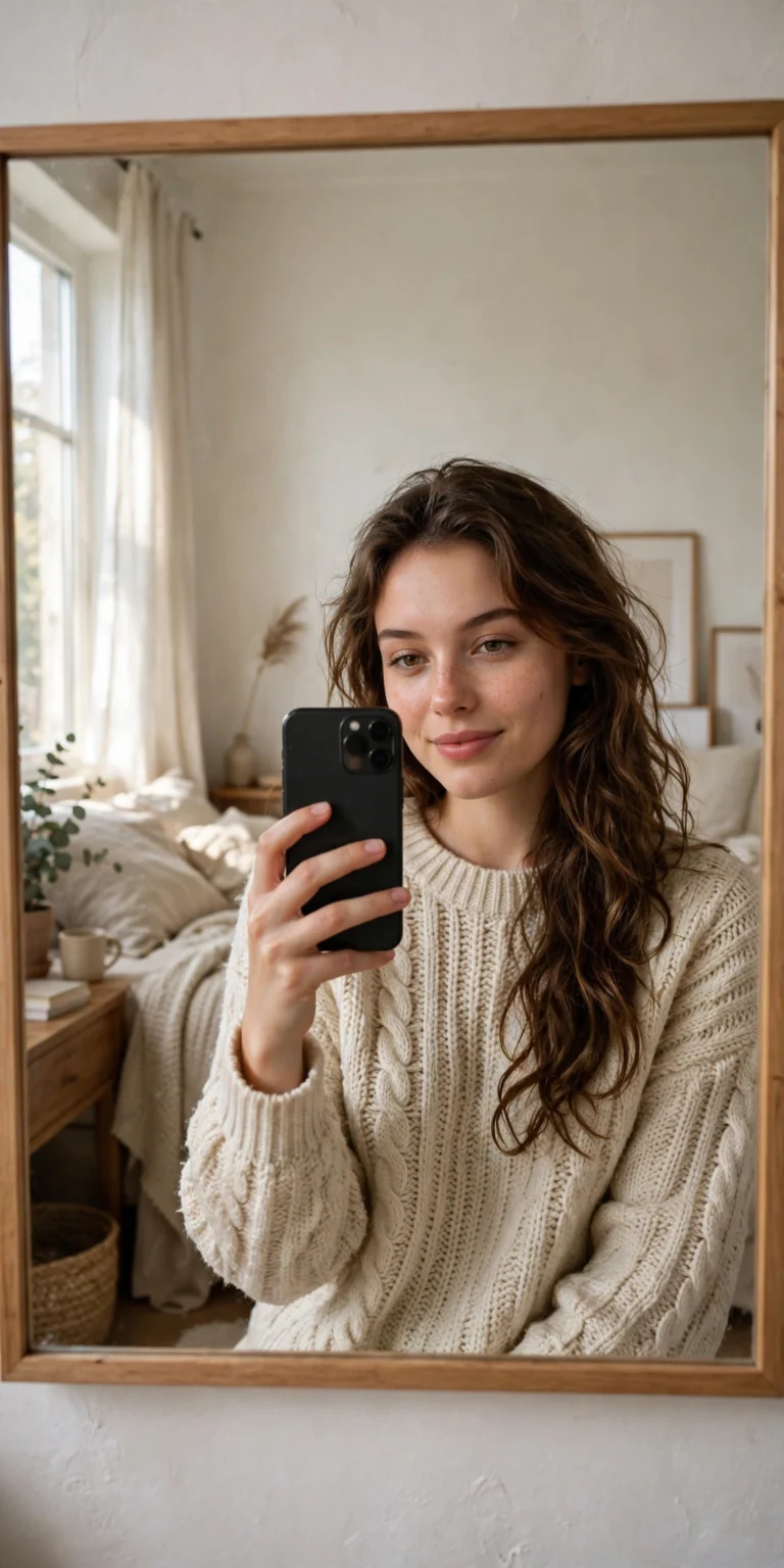 Cozy Mirror Selfie Prompt for Claude
