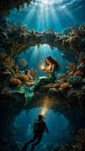 Secret Mermaid Encounter — Fantasy Viral AI Video Prompt