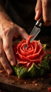 Watermelon Sculpture Art — Satisfying Viral AI Video Prompt