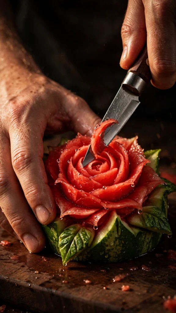 Watermelon Sculpture Art — Satisfying Viral AI Video Prompt