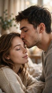 Morning Forehead Kiss Portrait