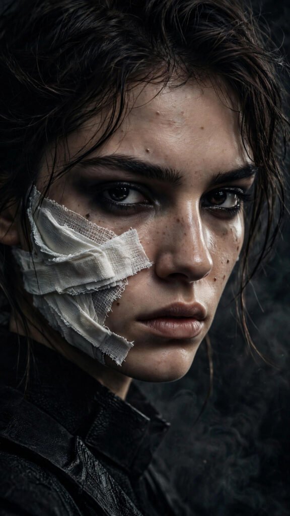 Edgy Gauze Art Editorial
