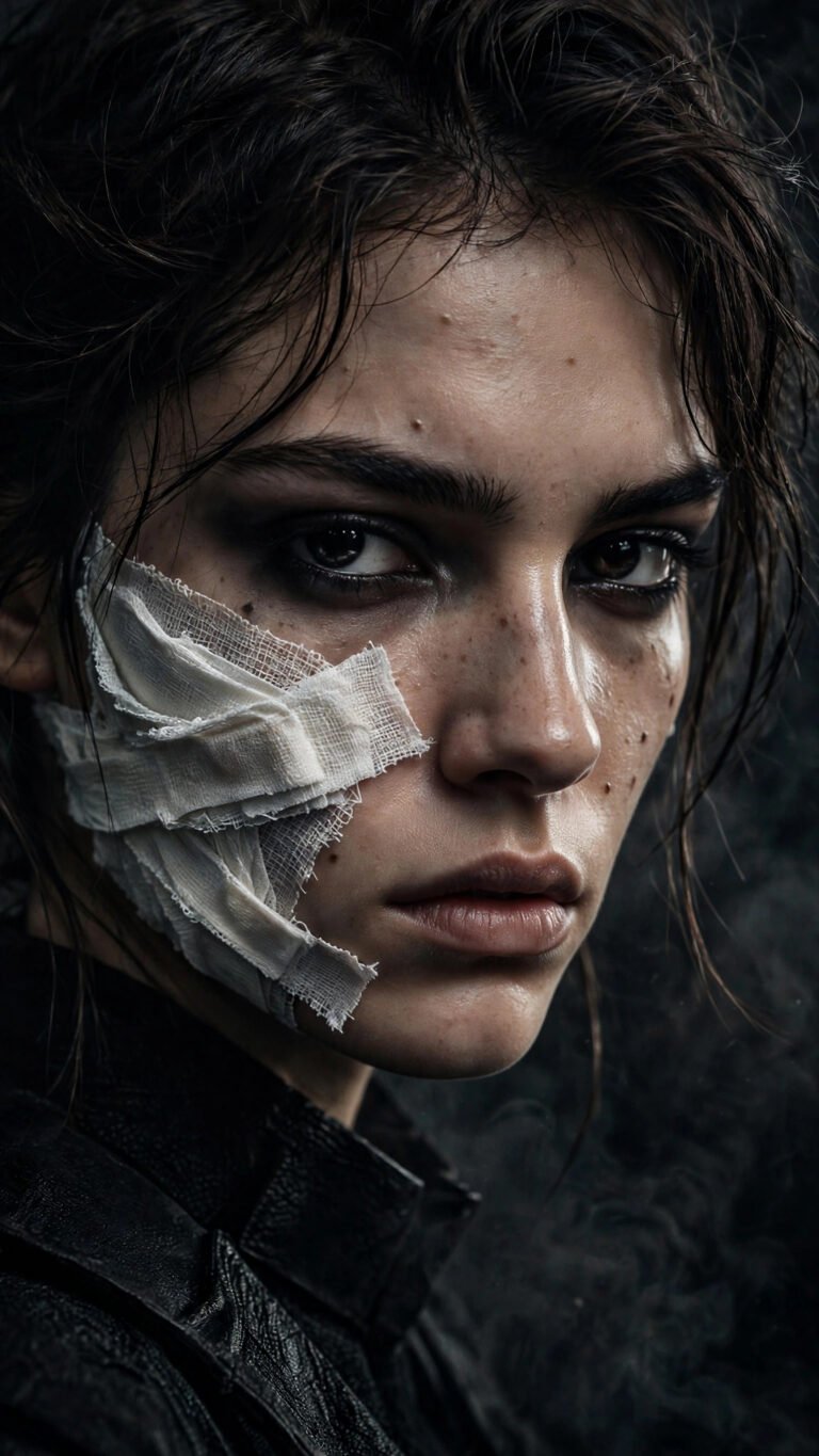Edgy Gauze Art Editorial