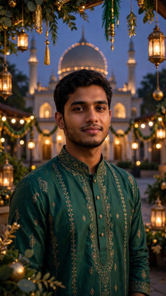 Emerald Kurta Lantern Night