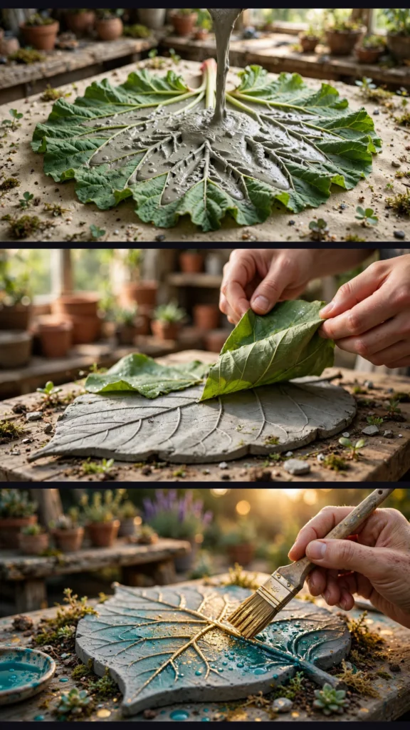 Cement Craft Garden Decor Transformation — Satisfying Viral AI Video Prompt