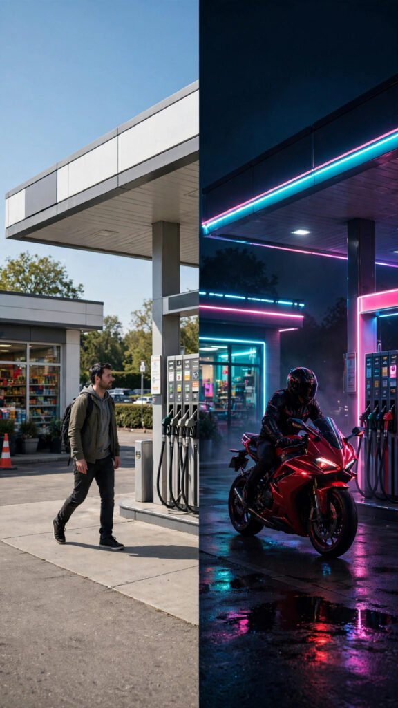 Day Night Biker Transformation