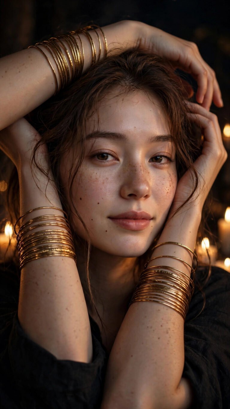 Candlelit Bangle Arms Portrait