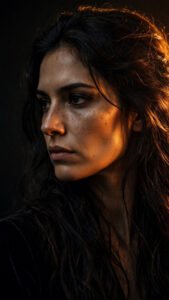 Moody Studio Spotlight Portrait