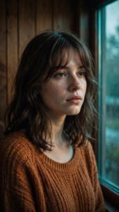 Teal Mood Window Light Portrait