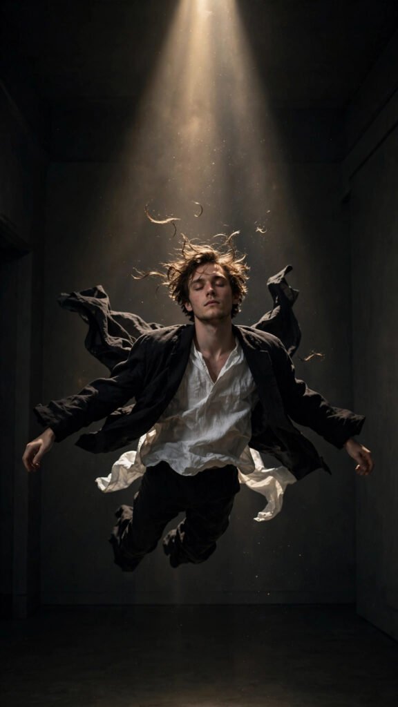 Weightless Spotlight Floating Portrait